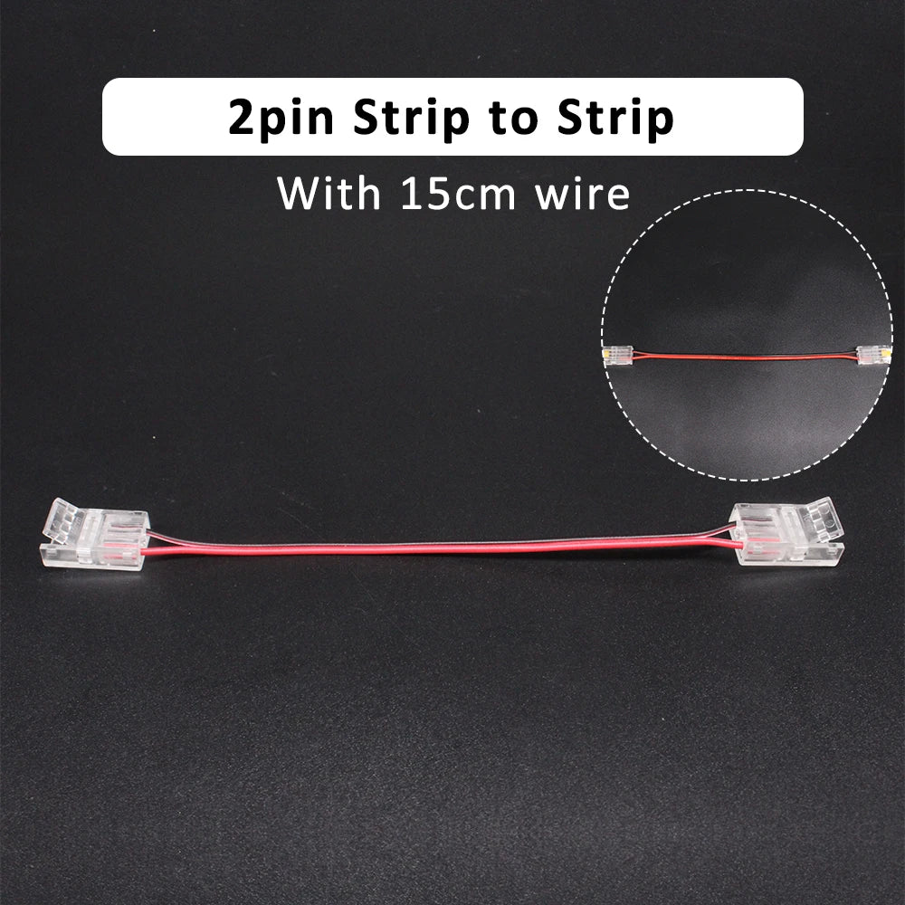 connecteur led transparent 8mm 10mm cob smd adhésif pratique ip65 certification ul rohs