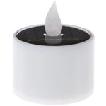 bougie led solaire blanche sans motif contemporaine 5.5cm 7.5cm decoration extérieure vacances led yellow