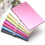 porte cartes réutilisable métal coloré rose doré moderne clip
