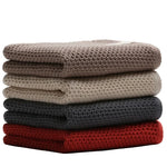 serviette coton rouge moderne absorbante rapide 33x72cm lavage main qualité adulte toilette