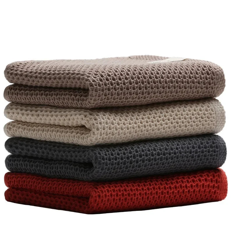 serviette coton rouge moderne absorbante rapide 33x72cm lavage main qualité adulte toilette