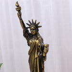 statue liberté miniature bronze doré décoration souvenir usa 30cm 25cm relief architectural