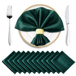 serviettes table satin rouge classiques 30x30cm coton opaques