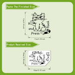 sticker adhésif chat cartoon bouton toilette moderne blanc argenté pvc semi mat 10x15cm