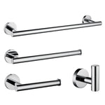 porte serviettes chrome moderne porte papier toilette crochet ensemble salle bain organisation quincaillerie acier