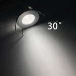 projecteur led argenté 1w 12v 24v dimmable grille perforations modernes câbles noirs rouges