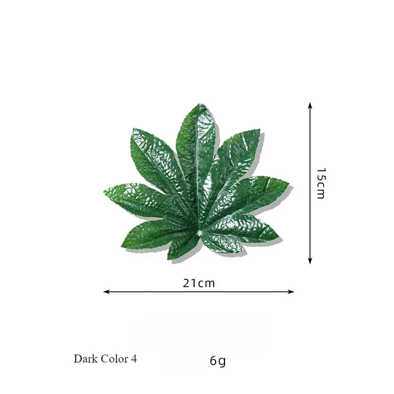 feuilles artificielles vertes plante décoration extérieure pièces plastique naturellement stylées chambre
