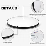 lampe led plafonnier blanc moderne 27cm diamètre 5cm épaisseur 18w 30w
