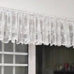 rideau blanc fleurs transparent classique fenêtre moderne polyester