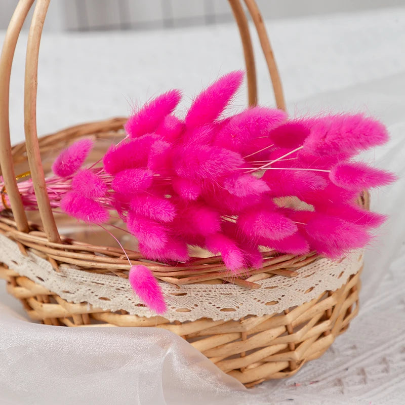 bouquet fleurs séchées herbe rabbit tail décoration maison mariage anniversaire boho naturelle rustique