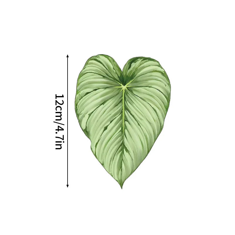 coasters feuilles tropicales vert blanc rose antidérapants moderne protége comptoir cuisine