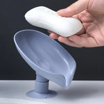 support savon moderne vert clair adhésif salle bains plastique gris opacité