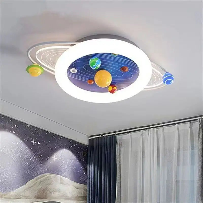 plafonniers système solaire LED blanc bleu foncé orange rouge vert