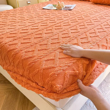 couverture géométrique beige douce polyester lit adultes hiver opacité confortable fixation
