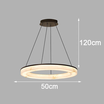 suspension luminaire moderne effet marbre noir blanc lustre salon salle manger intérieur