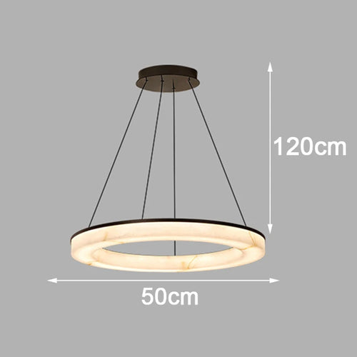 suspension luminaire moderne effet marbre noir blanc lustre salon salle manger intérieur