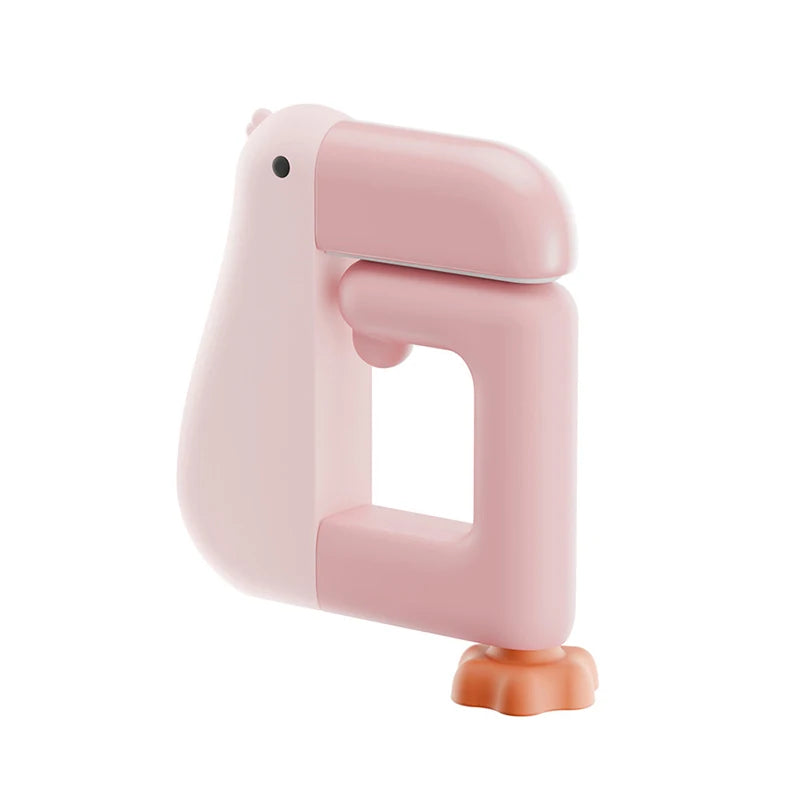 porte sacs clips oiseau noir jaune rose clair blanc moderne minimaliste école fournitures