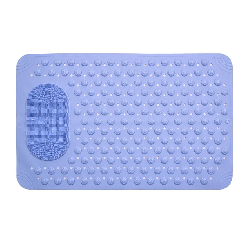 tapis bain antidérapant texturé boutons abrasive moderne bleu vert rose