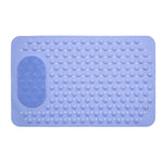 tapis bain antidérapant texturé boutons abrasive moderne bleu vert rose