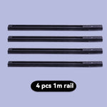 système rail led noir moderne connecteurs rails modulables éclairage intérieur salon