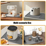 tapis protection machine gris rides horizontales silicone antidérapant moderne drainage absorbant vaisselle cuisine