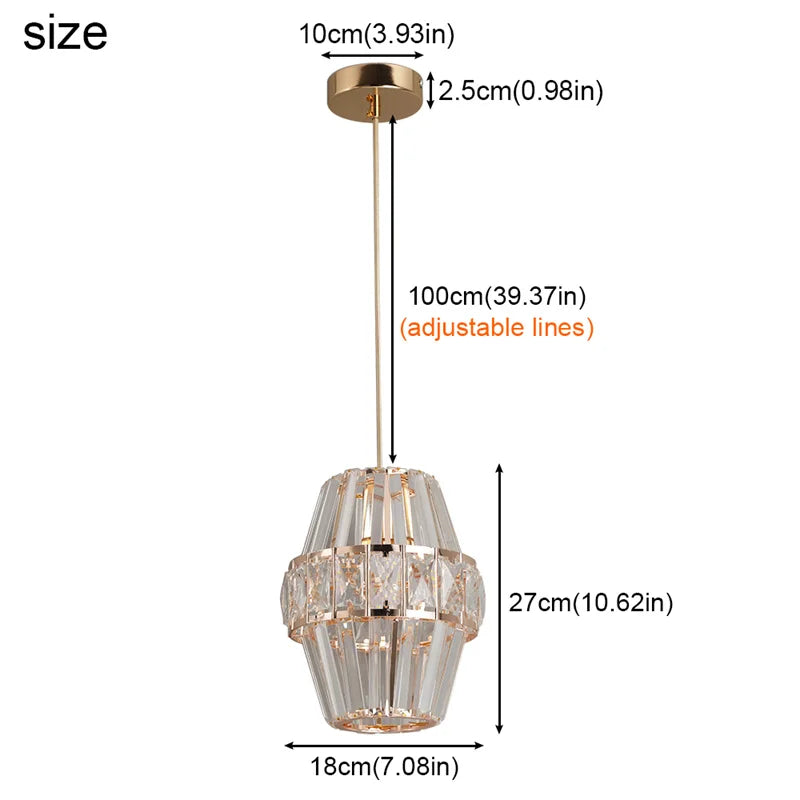 suspension lumineuse moderne cristal cubes acier inoxydable salon salle manger éclairage intérieur