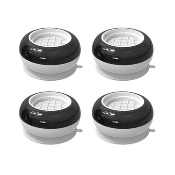 supports machine laver moderne vert blanc antivibration suction rondements grilles matière plastique