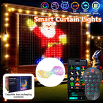 rideau lumineux led multicolore pixel art noel clips g4 application mobile dynamique