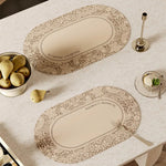 serviette table verte classique fleurs lin respectueux environnement 30x45cmversible facile nettoyer