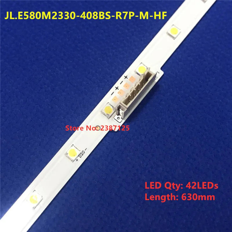 bande led blanc 42 leds 630 mm connecteurs modernes fixations électroniques