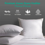 coussin blanc uni coton antistatique mémoire literie décoratif 40x40 50x50 60x60 cm