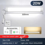 lampe murale led blanc moderne câble double face adhésive chambre cuisine