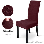 housse chaise moderne motif géométrique beige bleu marine vert marron rouge polyester élasthanne