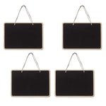 tableaux noirs bois double face suspendus cordelette classiques noir beige