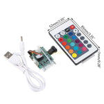 module caméra éclairage rgb télécommande controle distant panneau led couleurs variables charge usb blanc