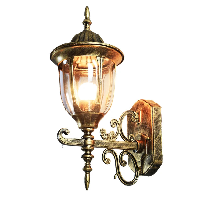 lampe murale or noir transparent vintage classique éclairage chambre entrée étude salle bain interrupteur
