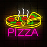 enseigne néon burger kebab pizza dr pepper hot moderne rétro cuisine affaires