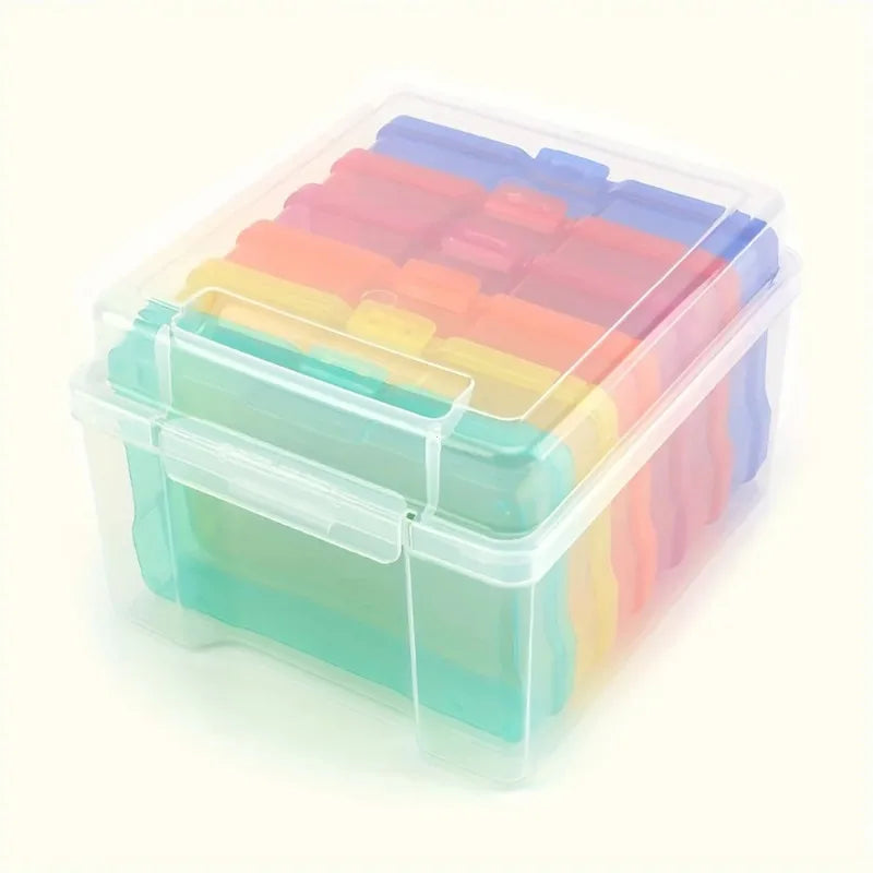 boîtes rangement photos transparentes couleurs modernes pratique rechargeable organisation efficace attrayante décoration intérieure