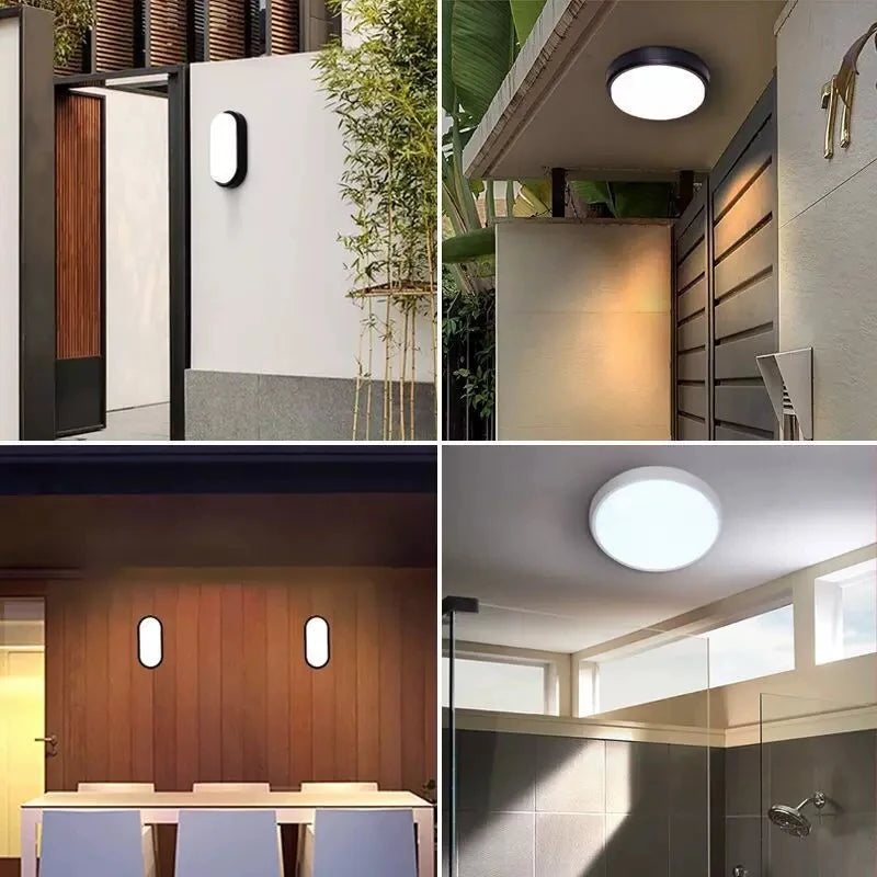 applique murale led moderne noir blanc surface opaques minimaliste 215x160 260x125 16w 20w