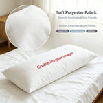 housse coussin personnalisable personnage dessiné moderne 100 polyester blanc 137x50cm cadeau decoration