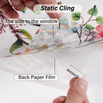 film décoratif floral multicolore protection uv isolation thermique moderne statique adhésif papier