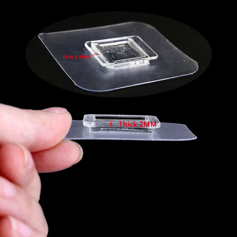support fixation carte adhésif transparent moderne 7cm 7cm 10pcs fonctionnel