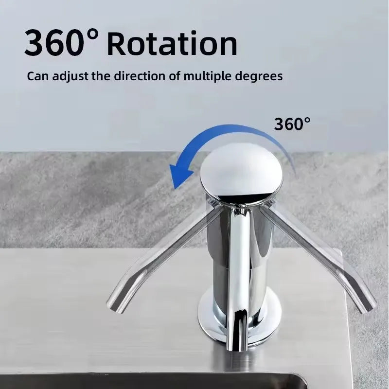 distributeur liquide moderne noir transparent tuyau flexible vis fixation réservoir intégré Pompe savon