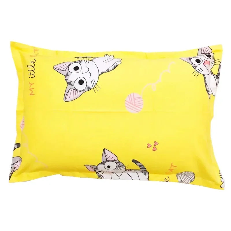 taies d'oreiller bébé 100% coton dessin animé étoiles feuilles moderne gris blanc jaune rose