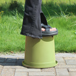 pot fleurs moderne plastique vert pot plantes succulentes aménagement extérieur jardinage assise amovible