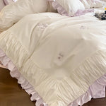 Literie coton égyptien 1000TC design floral
