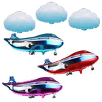 Ballons colorés thème aviation pour anniversaire