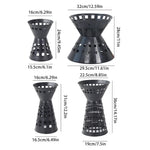 support bouquets fleurs noir moderne perforé tissu fixations invisibles variante taille grande medium petite