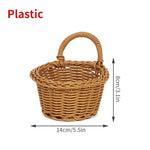 paniers rangement rotin marron clair tressage régulier rustique maison cuisine