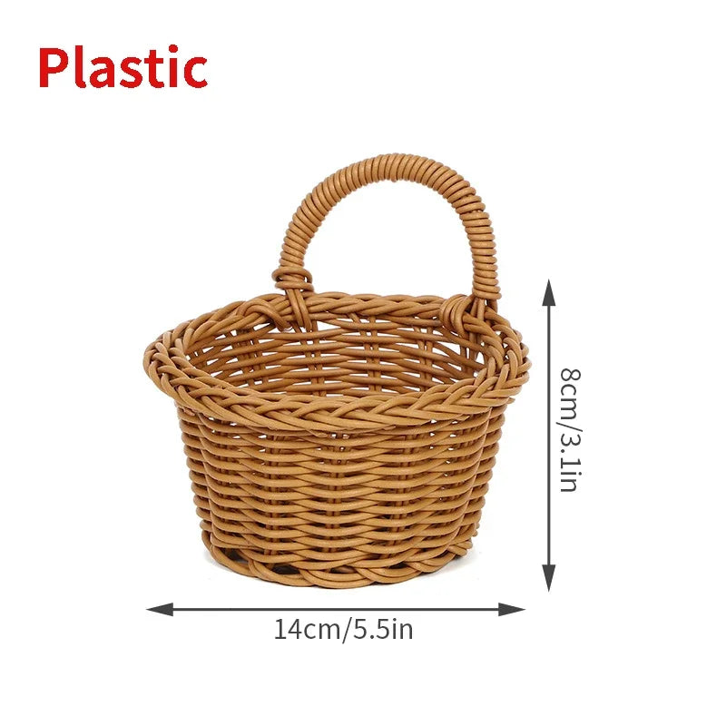 paniers rangement rotin marron clair tressage régulier rustique maison cuisine